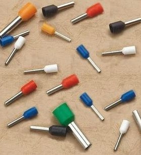 紫铜VE型管型预绝缘端头LD3 护套针形冷压接线端子E0508 75086012