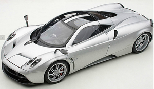 奥拓1:18 帕加尼风神 花雅 HUAYRA 超级跑车银色 合金汽车模型