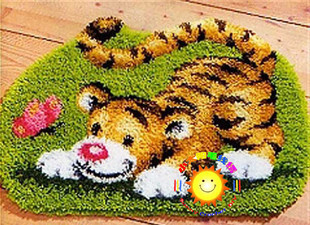 cc段段绣/毛线绣/地毯绣/绒绣/钩针绣/挂毯挂画坐垫 顽皮虎(2包邮