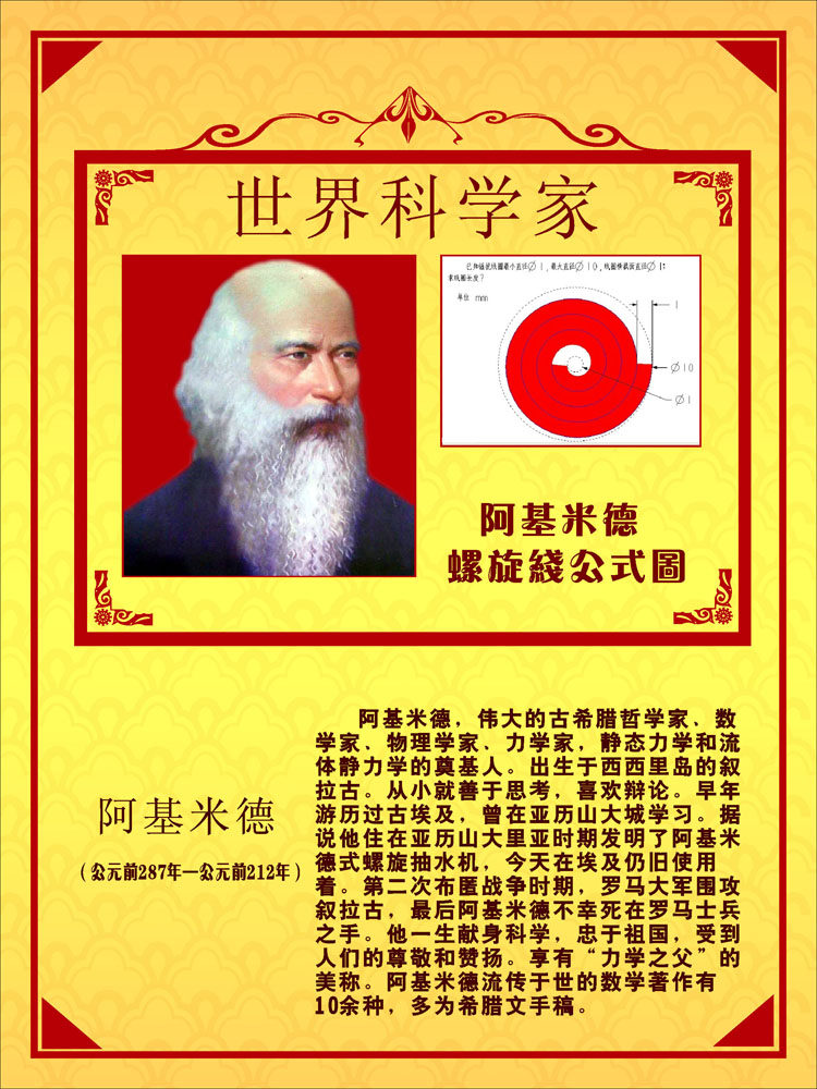 635海报印制海报展板素材11科学家简介挂画贴纸图片