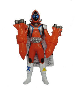 【孩仕宝】玩具模型 假面骑士fourze 软胶 ex 火箭形态 可动人偶