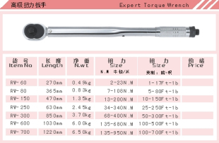 扭力扳手 高级预置式 台湾力高 原装 130 正品 800N.M