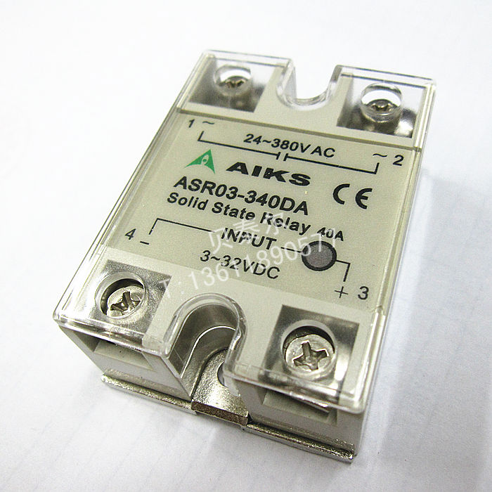 【AIKS香港爱克斯】ASR03-340DA 直流控交流 40A 单相固态继电器