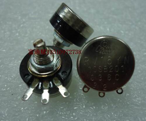 日本原装TOCOS 电位器 RV16YN-10S-B201 B200欧 10MM轴柄直径3mm