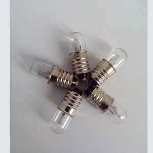 仪器指示小灯泡6.3V 0.15A0.3A螺口灯珠直径9mm球泡 显微镜灯泡