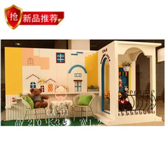 婚纱实景影棚制作/影楼实景背景/实景道具/摄影实景设计w-2085