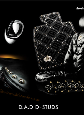 原装正品日本vip改装车饰GARSON㊣DAD椅套脚垫车台毯DIY铆钉金银