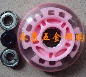 活力板配件 漂移板 摇摆车 闪光PU轮子 耐磨轮 轮子76 x24