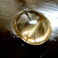 绿晶林天然水晶金发晶吊坠