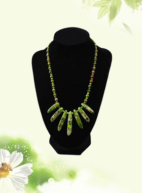 帝皇石夸张装饰品短款复古项链