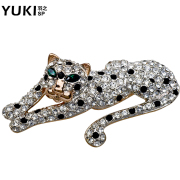 YUKI men''s high-end brooch suit suits brought Europe and hipster accessories Leopard children Club accessories