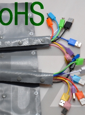 扣式结束带 束线带 电线保护带 灰色WCT-40 DPS-60扣距40mm