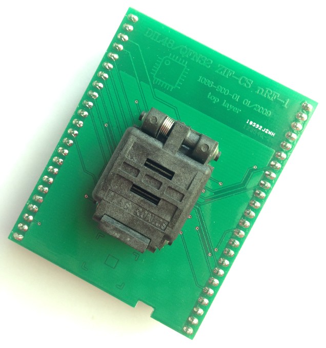 DIL48/QFN32 ZIF -CS nRF-1 elnec专用烧录座 适配器 转换座