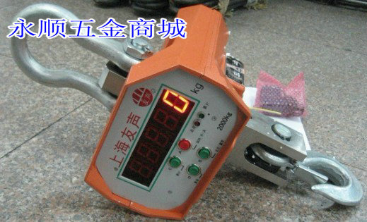 正品上海友声1T/2t/3T/5T/10T吊钩秤 电子秤吊钩磅秤 衡器 地磅