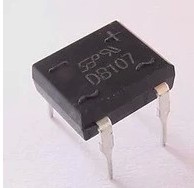 全新原装 DB107/DF10 DB104S 整流桥 直插1A 1000V整流 桥堆