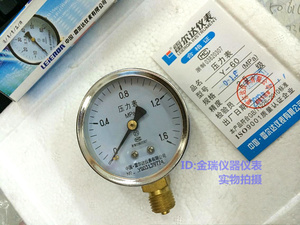 。雷尔达仪表Y60 0-1.6mpa 普通压力表/水压表/气压表Y-60质量保