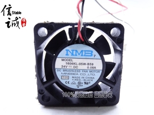 变频器风扇 4CM 1606KL 05W B59 NMB 4015 0.08A 24V 带检测