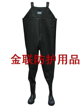 金子湖晟辉浩特防化涉水服下水裤防水服水衩皮衩连体高腰捕鱼908