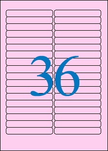 韩国进口A4打印不干胶标签纸/爱雷博粉红色标签CL636P-100张