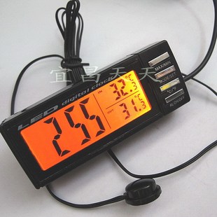 车载车用室内外温度计温度表电子表电子钟