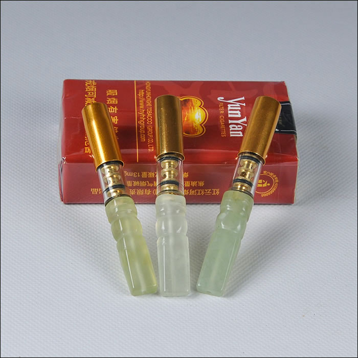 天然玉石烟嘴 岫玉过滤烟嘴  过滤嘴