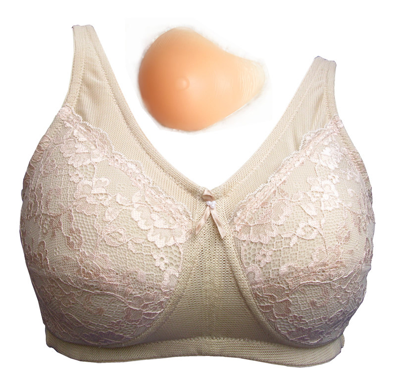 苾美 二合一硅胶假乳房义乳使用文胸 术后送义乳0138