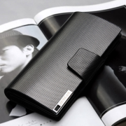 June haze men's wallets genuine leather card male around wallet large wallet Korean business boom