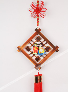 韩国传统木框窗挂件/韩国料理店墙挂/韩食馆用品/H-P01599