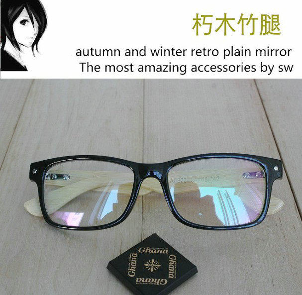 日本木质手造款豹纹眼镜架平光镜潮男女千颂伊个性近视黑框眼镜框