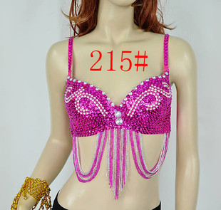 肚皮舞文胸 表演服 舞台服 拉丁服 肚皮舞文胸上衣 水钻文胸