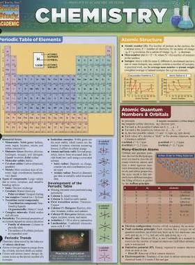 【预售】Quickstudy Chemistry Laminate