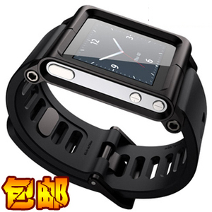 包邮 苹果iPod nano6表带限量版 LunaTIK手表腕带金属保护套nano6