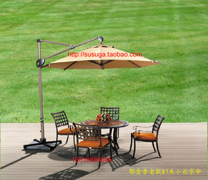 晴天花园户外铸铝家具【郁金香石面桌四椅】庭院露台阳台杭州包邮