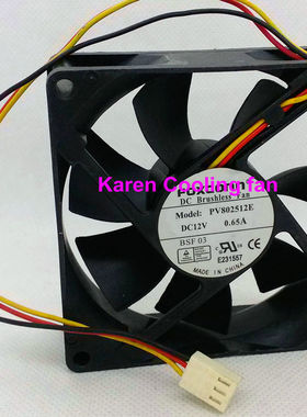 全新Foconn/富士康8025 12V 0.65A PV802512E 8CM 3线 散热风扇