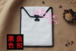 中国风空白帆布包ipad保护套电脑内胆包盘扣包可手绘定做尺寸包邮