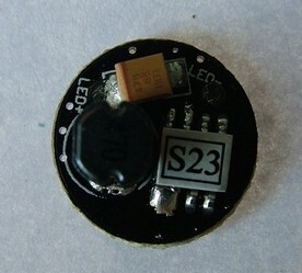 LED手电驱动板小体积1W 3WLED圆型驱动板φ14mm电流350MA/700MA