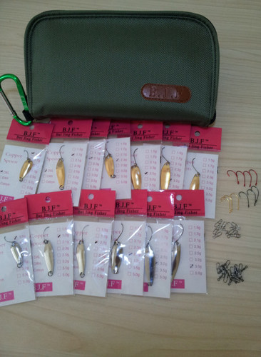 包邮赠鱼线 BJF套装路亚马口亮片3.5/3.2/2.5/1.5等28片送亮片包