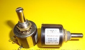 供应精密多圈电位器Microfire 534-1-1(阻值100欧~100K.2W)轴6厘