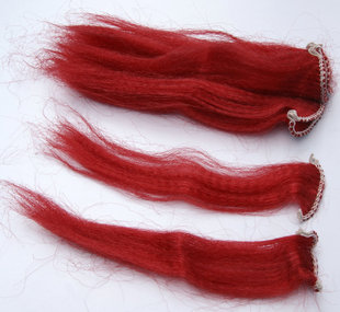 广州传统红缨枪樱子 武术表演枪缨 马尾红缨