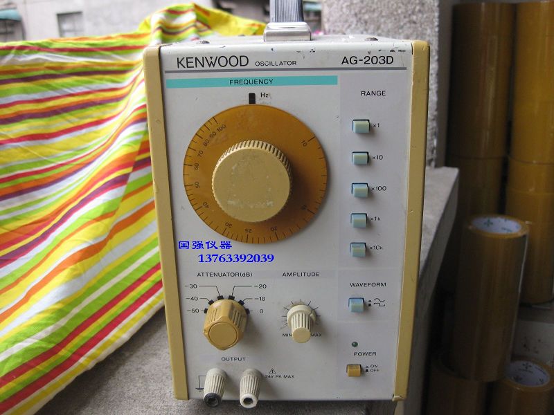 二手音频信号发生器 二手低频信号源 健伍AG-203a/203低失真质优