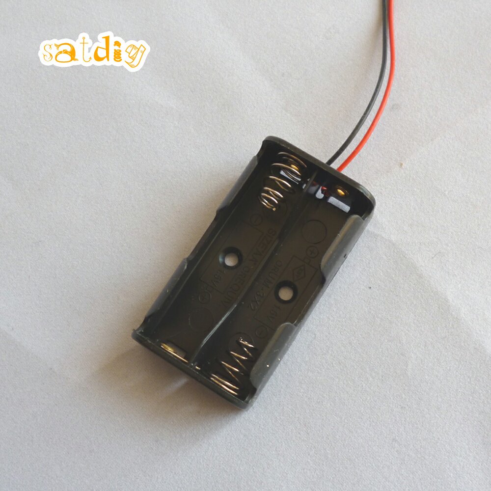 黑色/塑料/电池盒/5号/2节/开放/无开关/AA/玩具/移动电源盒/DIY图片