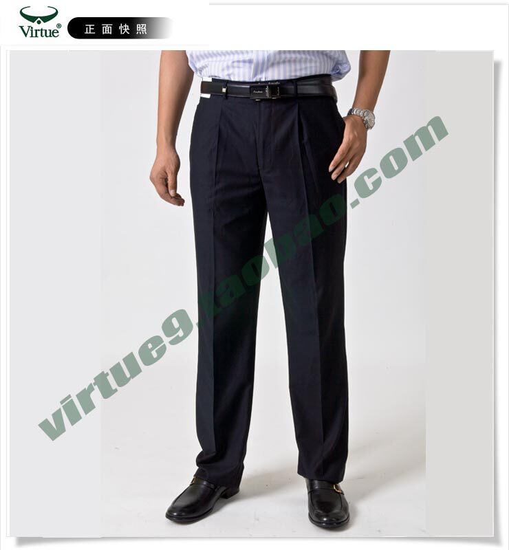 藏青色免烫商务正装富绅纯色男士