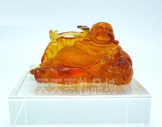 冲五钻 打折包邮 jp古法琉璃摆件ag-0053 坐拥百财佛