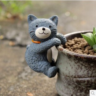 如果zakka杂货仰望星空爬缸田园多肉花盆景装 饰品树脂小摆件挂件