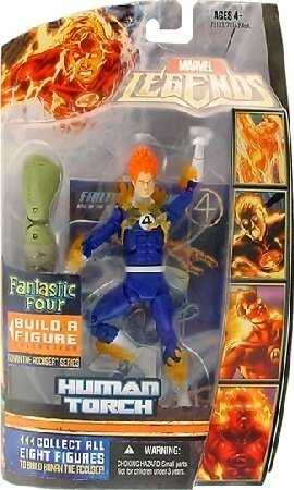 【孩仕宝】玩具模型 漫画英雄 神奇四侠 火焰人 marvel legends