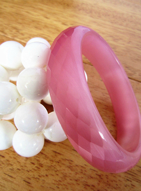 时尚风猫眼石刻面种颜色包邮手镯