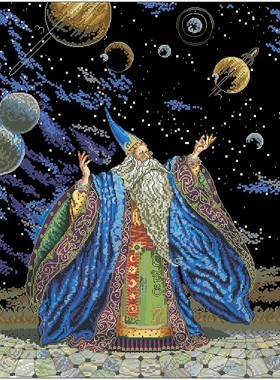 刘年锦绣 正品DMC线R线十字绣 自配套件 非印花 BU 45437 魔法师