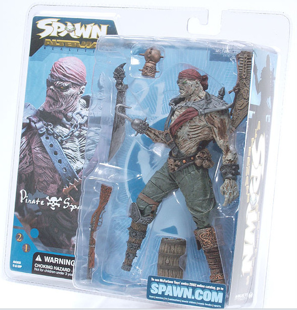 全场特价包邮 麦克法兰 再生侠 Spawn 21代 海盗 人偶 大刀