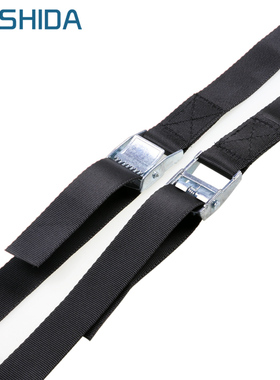 仕达压扣仿尼龙卡绑带工厂货物可松卸重复使用黑色涤沦拉紧捆绑带