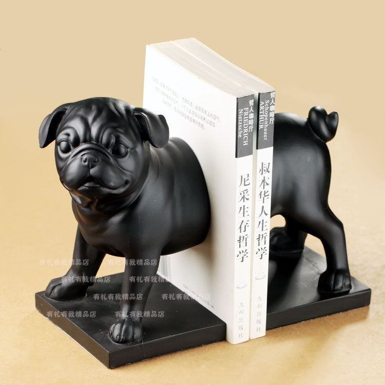 斗牛犬巴哥巴戈狗 树立书档书靠书立